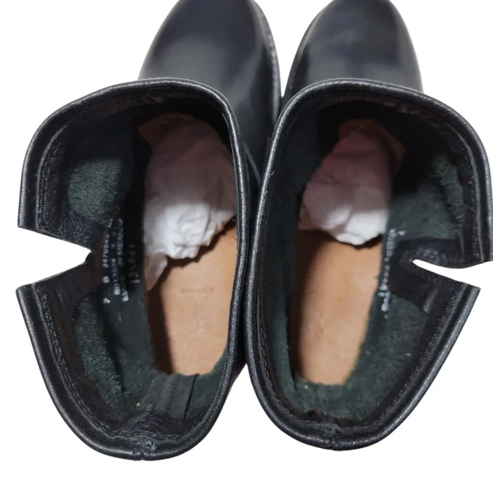 Frye Company Veronica Bootie Women Size 7 B Black Leather Buckle Moto Grunge NEW